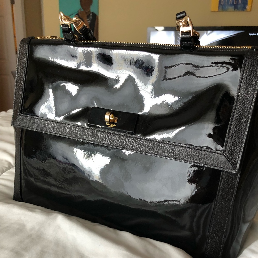Kate Spade Black Patent Leather Purse
